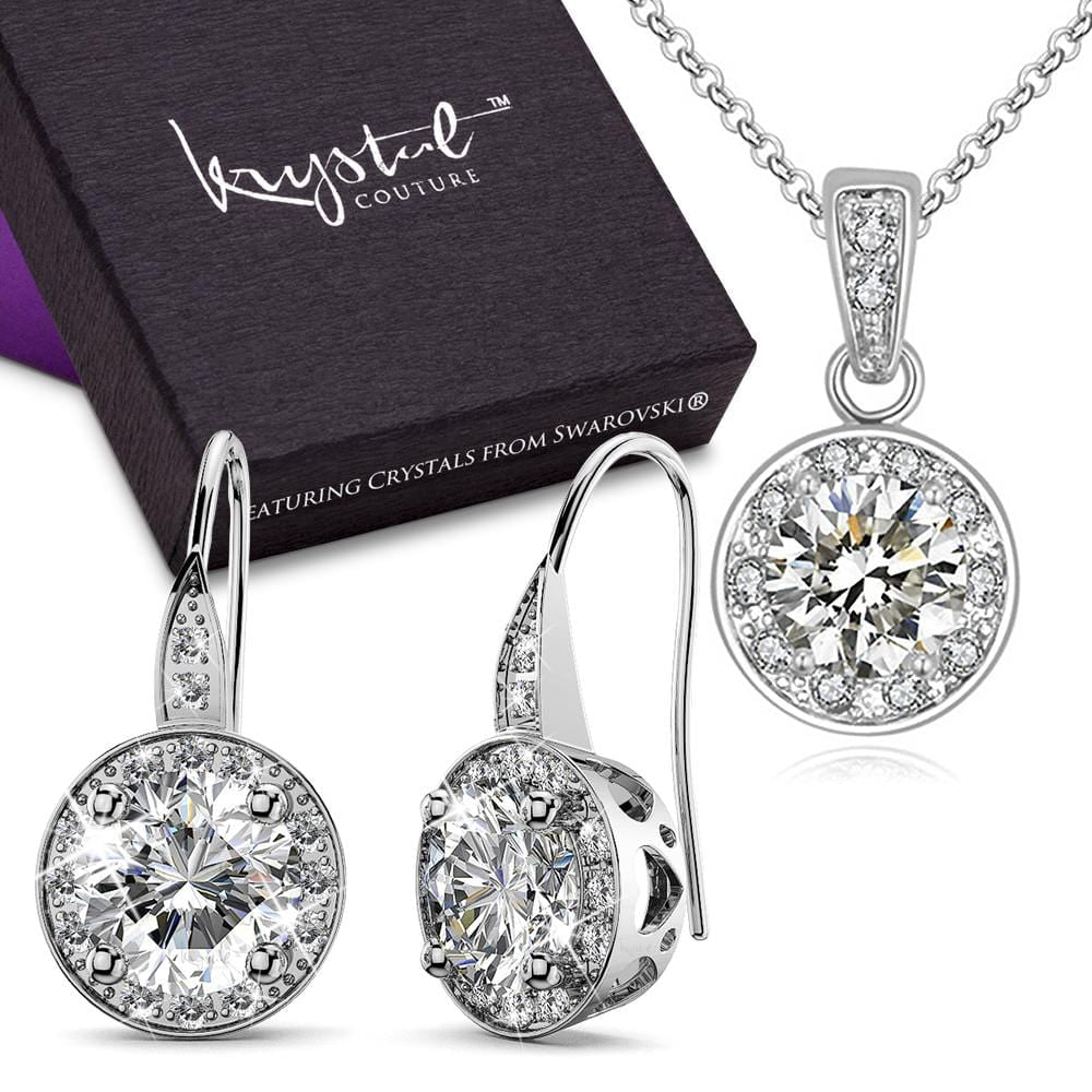The Halo Set Embellished with Swarovski crystals - Brilliant Co