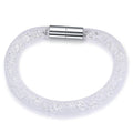 Stardust Single Bracelet and Earrings Set Clear Embellished with Swarovski crystals - Brilliant Co