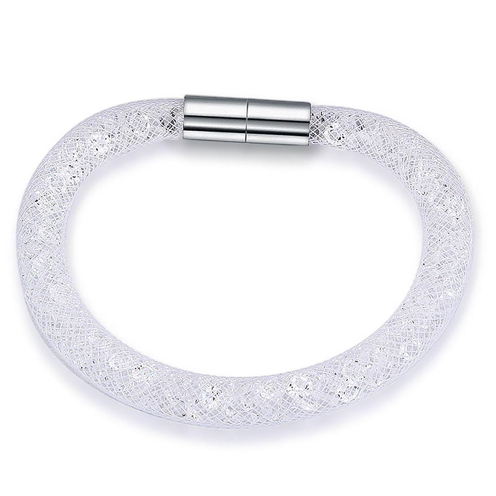Stardust Single Bracelet and Earrings Set Clear Embellished with Swarovski crystals - Brilliant Co
