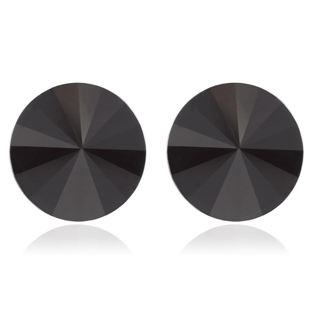 Stardust Double Bracelet and Earrings Set Black Embellished with Swarovski crystals - Brilliant Co