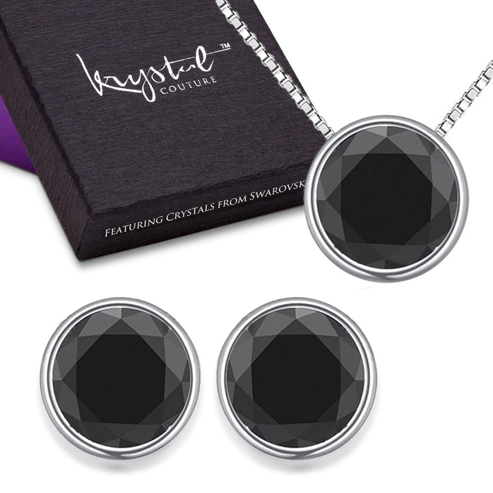 Starlight Black Set Embellished with Swarovski crystals - Brilliant Co