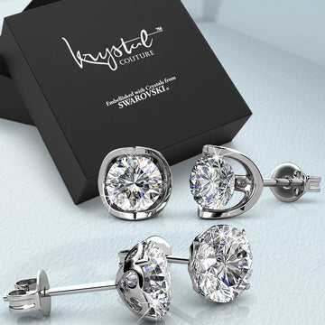 Boxed Earrings Set Embellished with SWAROVSKI® crystals