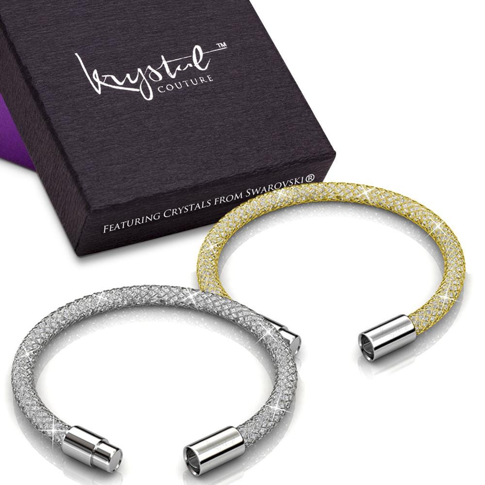 Boxed Bracelet Set Embellished with Swarovski crystals - Brilliant Co