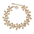 Magnolia Bracelet and Earrings Set Embellished with Swarovski crystals - Brilliant Co
