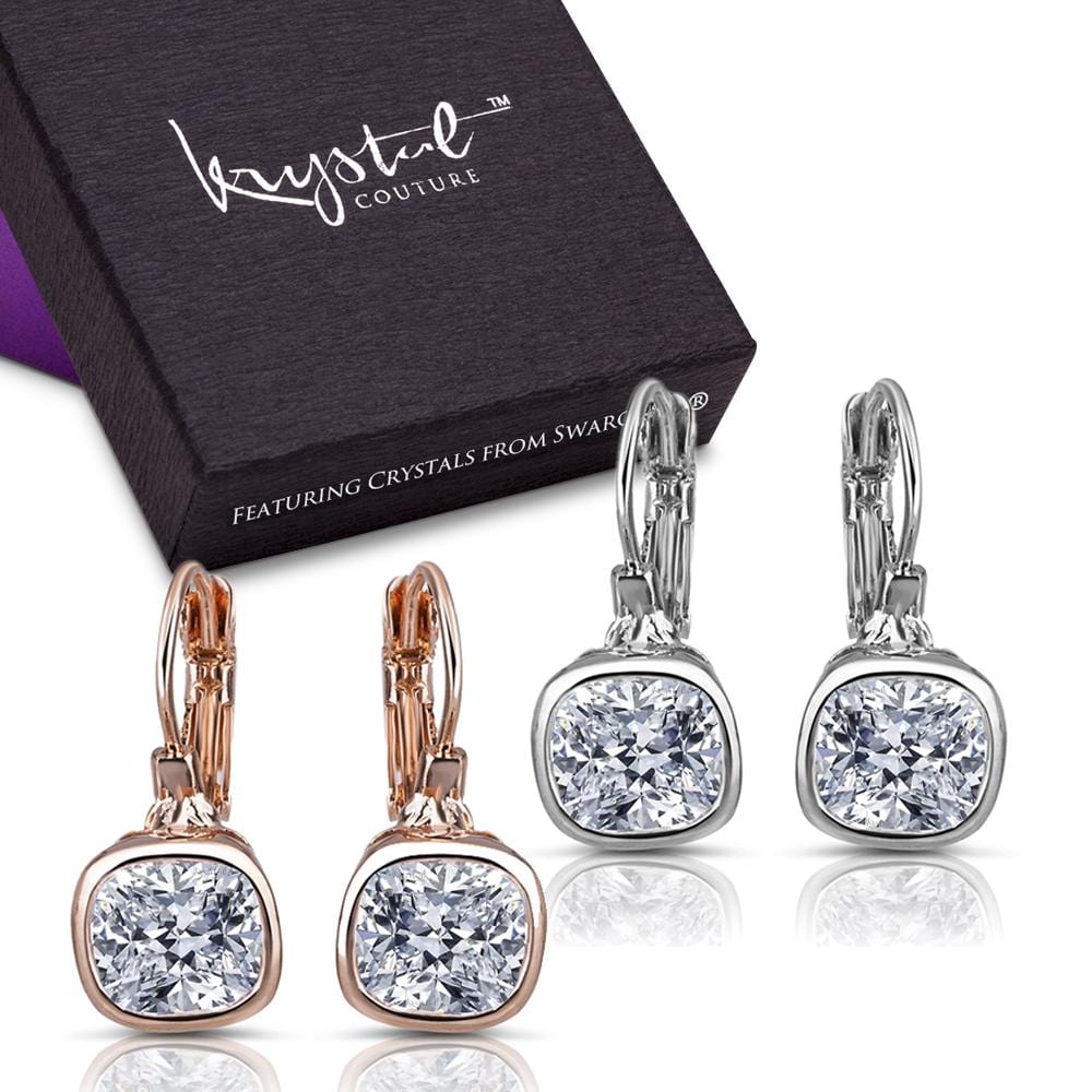 Cleo Earrings Boxed Set Embellished with Swarovski crystals - Brilliant Co