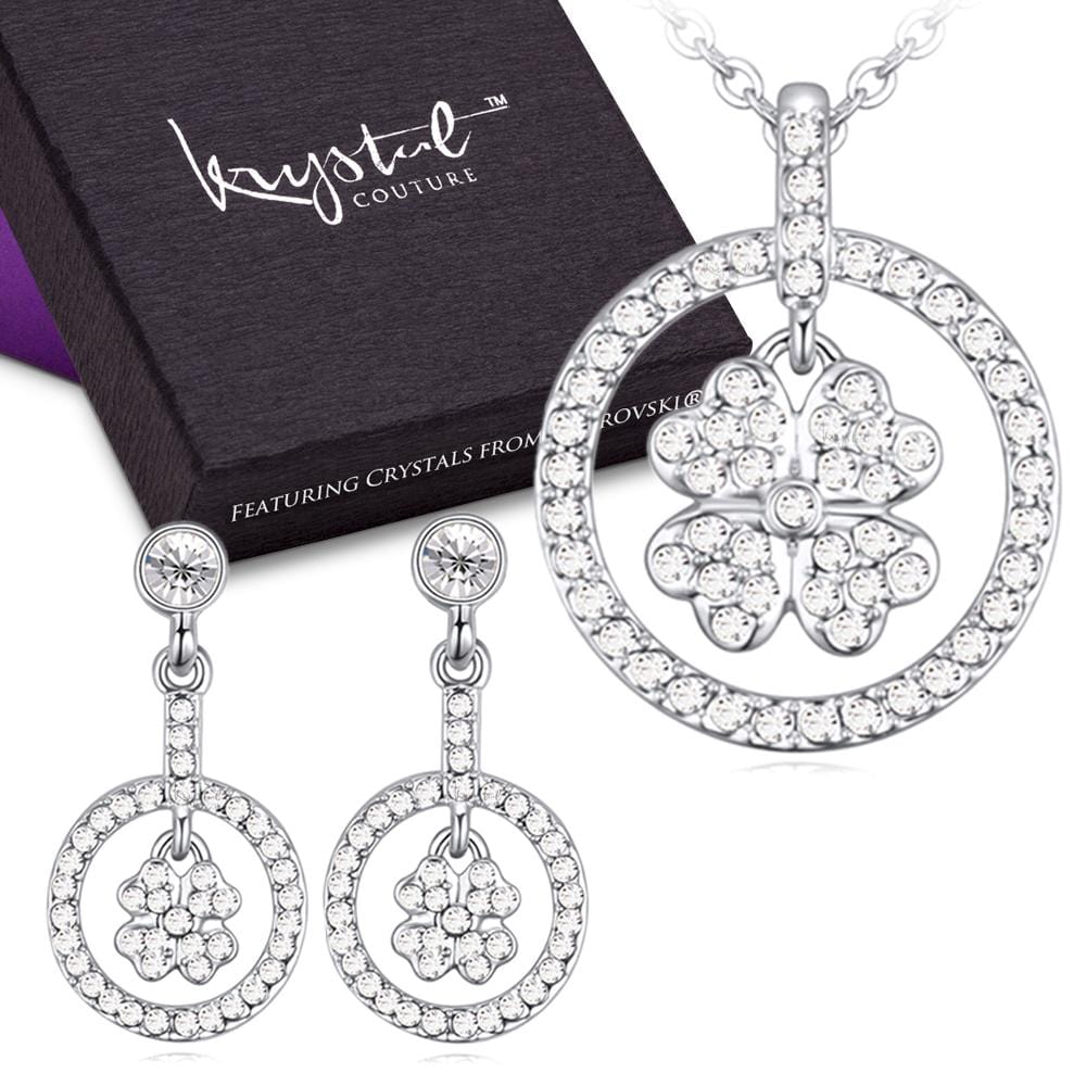 Saturn Flower With Crystal Set Embellished with Swarovski crystals - Brilliant Co