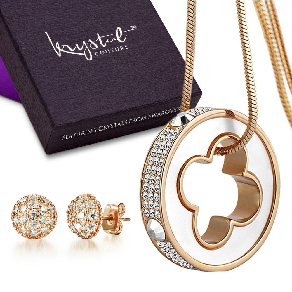 Boxed 2 Pieces Clover Ring Charm Set - Brilliant Co