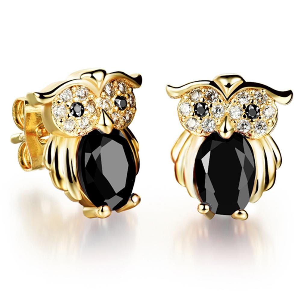 Boxed 2 Pieces Pairsof Owl Earrings Set - Brilliant Co