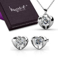 Boxed Necklace And Earrings Set Embellished with Swarovski® crystals - Brilliant Co