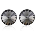 Boxed Lady In Black Bangle And Earrings Set Embellished with Swarovski® Crystals