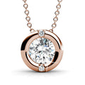 Millionaire Circle Necklace And Earrings Set Embellished with Swarovski crystals - Brilliant Co