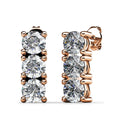 Boxed Brilliant Trilogy Necklace And Earrings Set Embellished with Swarovski crystals - Brilliant Co