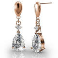 Boxed 2 Pairs Anastacia Drop Earrings Set Embellished with Swarovski crystals - Brilliant Co