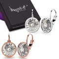 Boxed Lux Glow 2 Pairs Earrings Set Embellished with Swarovski crystals - Brilliant Co