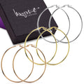 Boxed 3 Pairs Trishia Hoop Earrings Set - Brilliant Co