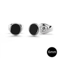 Boxed 3 Pairs Mitch Stud Earrings Set White Gold - Brilliant Co