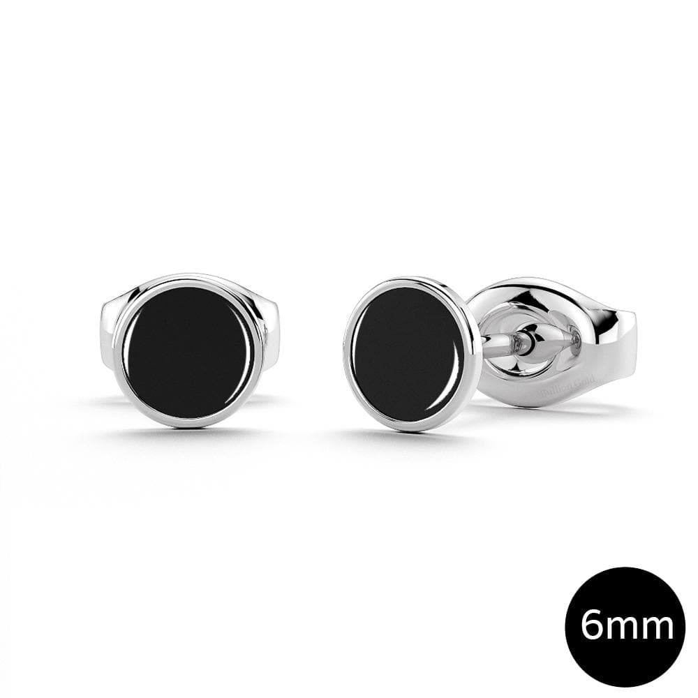 Boxed 3 Pairs Mitch Stud Earrings Set White Gold - Brilliant Co