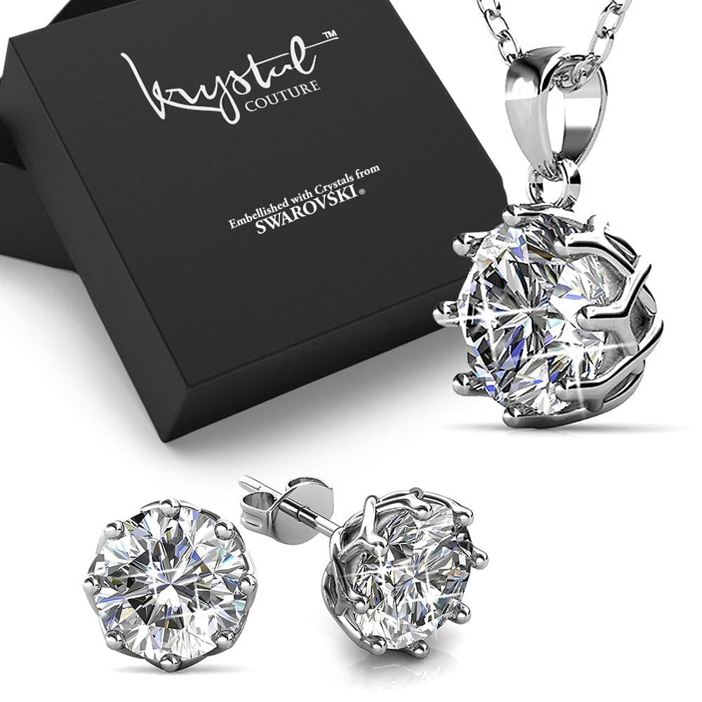 Boxed Beatrice Spark Set Embellished with Swarovski crystals - Brilliant Co