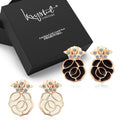 Boxed 2pr Rosie Stud Earrings Embellished with Swarovski crystals - Brilliant Co