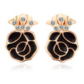 Boxed 2pr Rosie Stud Earrings Embellished with Swarovski crystals - Brilliant Co