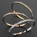 Boxed Classic Bangle and Hoops Set Embellished with Swarovski® Crystals