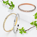 Boxed Classic Bangle and Hoops Set Embellished with Swarovski® Crystals