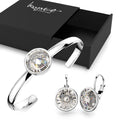 Boxed 2pc Set Embellished with Swarovski® Crystals