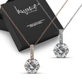 2pc Necklace Set Embellished with Swarovski crystals - Brilliant Co