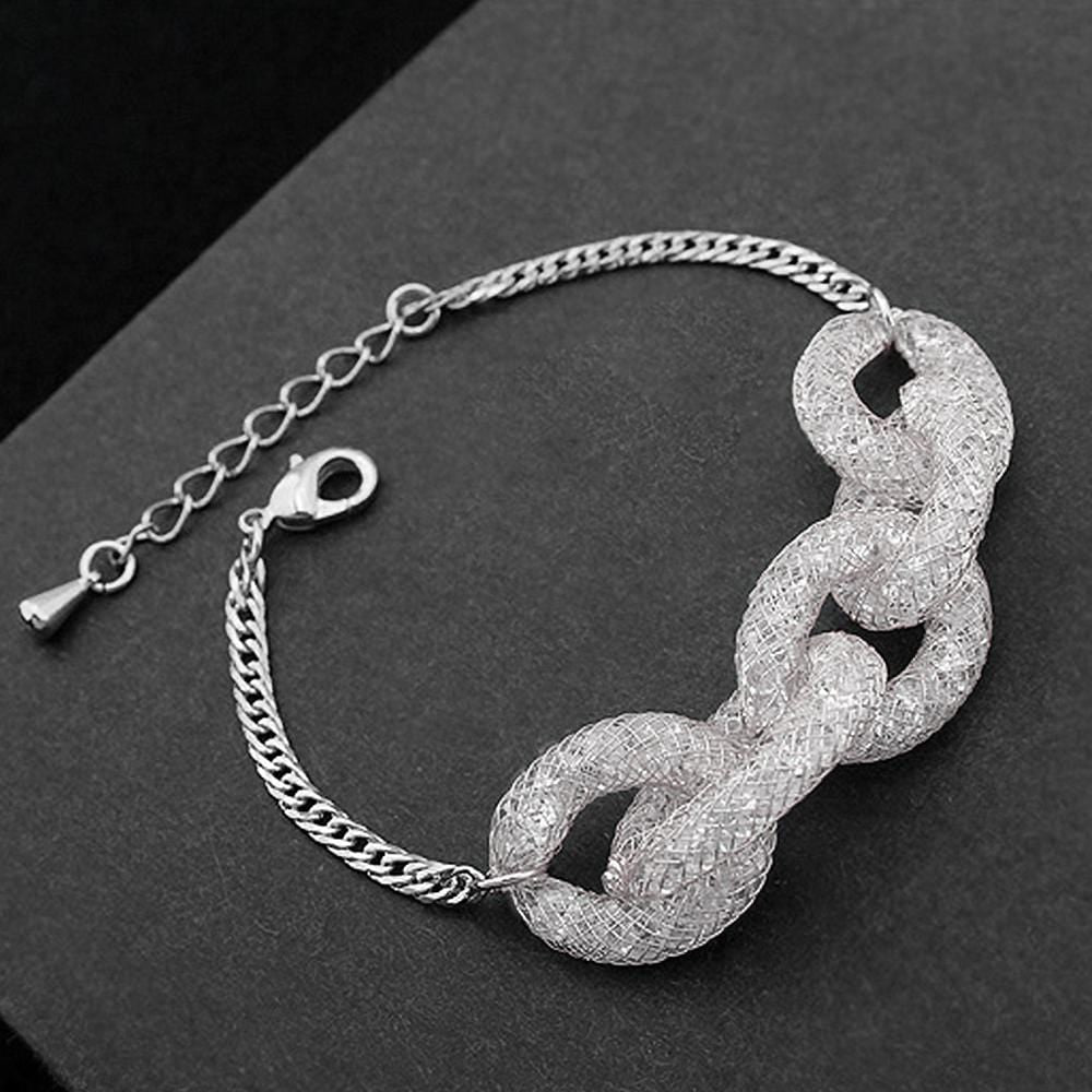 2pc Mesh Crystal Necklace and Bracelet Set Embellished with Swarovski¬¨√Ü crystals - Brilliant Co