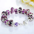 Full Set Beaded Charm Bracelet - Lavender - Brilliant Co