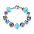 Boxed Pandora Inspired Full Set Beaded Charm Bracelet