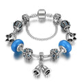 Boxed Pandora Inspired Full Set Beaded Charm Bracelet