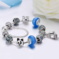 Boxed Pandora Inspired Full Set Beaded Charm Bracelet