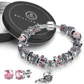 Boxed Pandora Inspired Full Set Beaded Charm Bracelet