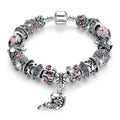 Boxed Pandora Inspired Full Set Beaded Charm Bracelet