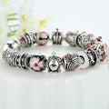 Boxed Pandora Inspired Full Set Beaded Charm Bracelet