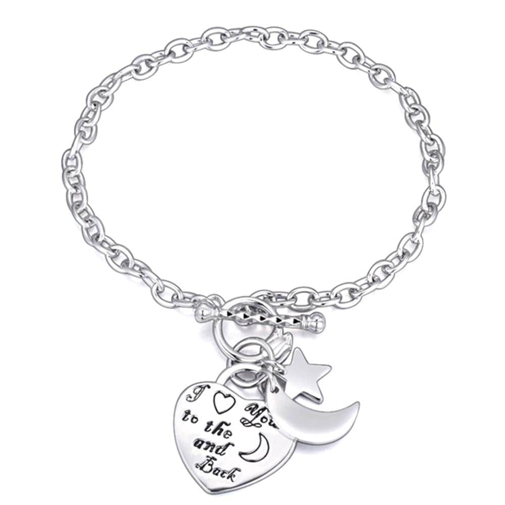 Love You To The Moon And Back Belcher Bracelet Set - Brilliant Co