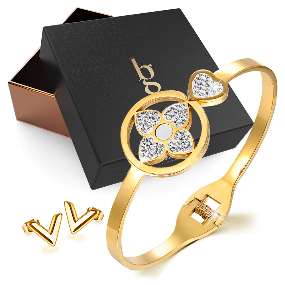 Boxed 2pc Gold Layered Jewellery Gift Set