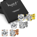Solitaire Earrings Set Embellished with Swarovski crystals - Brilliant Co