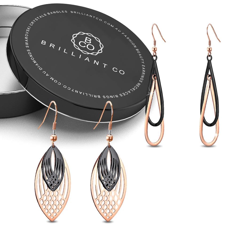 Boxed 2 18ct Rose Gold - Brilliant Co