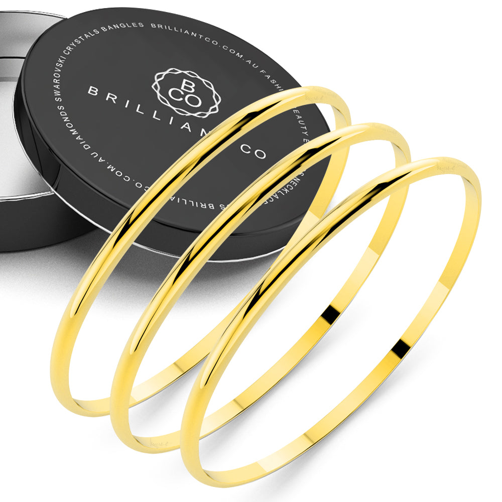 Boxed 3 pcs of Single Line Bangle set