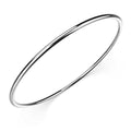 Boxed 3 pcs Solid Golf Bangle 2mm Set in White Gold