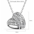 Boxed Heart Shaped White Gold Set Embellished with Swarovski¬¨√Ü Crystals - Brilliant Co