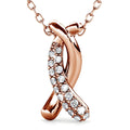 Boxed Intertwined Rose Gold Set Embellished with Swarovski¬¨√Ü Crystals - Brilliant Co