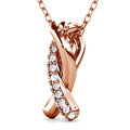 Boxed Intertwined Rose Gold Set Embellished with Swarovski¬¨√Ü Crystals - Brilliant Co