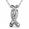 Boxed Intertwined White Gold Set Embellished with Swarovski¬¨√Ü Crystals - Brilliant Co