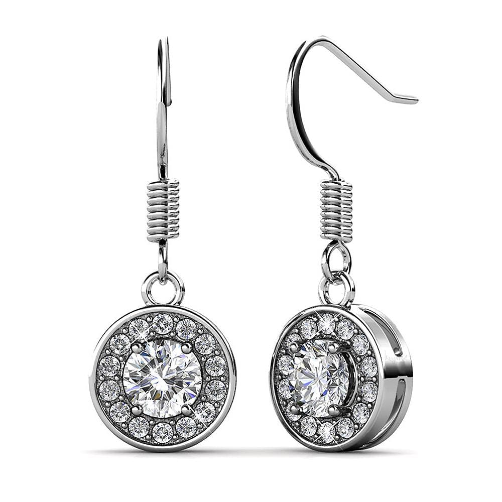 Boxed Queen of Sparkle White Gold Set Embellished with Swarovski® Crystals - Brilliant Co