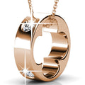 Boxed Ring Pendant Rose Gold Set Embellished with Swarovski¬¨√Ü Crystals - Brilliant Co