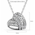 Boxed Timeless Heart Shaped White Gold Set Embellished with Swarovski¬¨√Ü Crystals - Brilliant Co