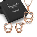 Boxed Hello Kitty Rose Gold Set Embellished with Swarovski¬¨√Ü Crystals - Brilliant Co